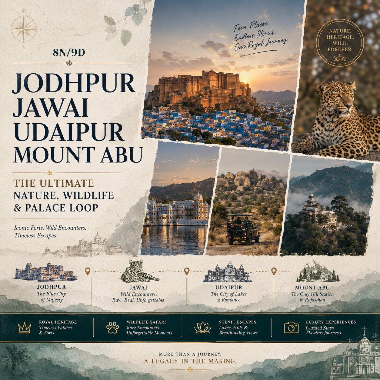8N/9D Jodhpur + Jawai + Udaipur + Mount Abu: The Ultimate Nature, Wildlife & Palace preview