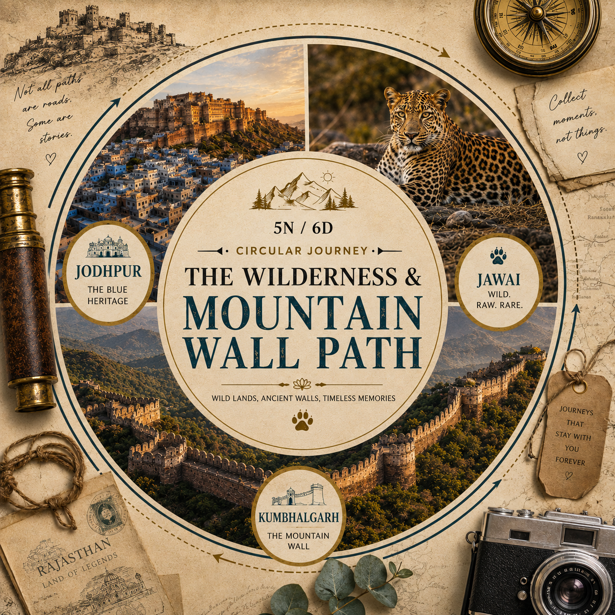 5N/6D Jodhpur + Jawai + Kumbhalgarh: The Wilderness & Mountain Wall Path preview