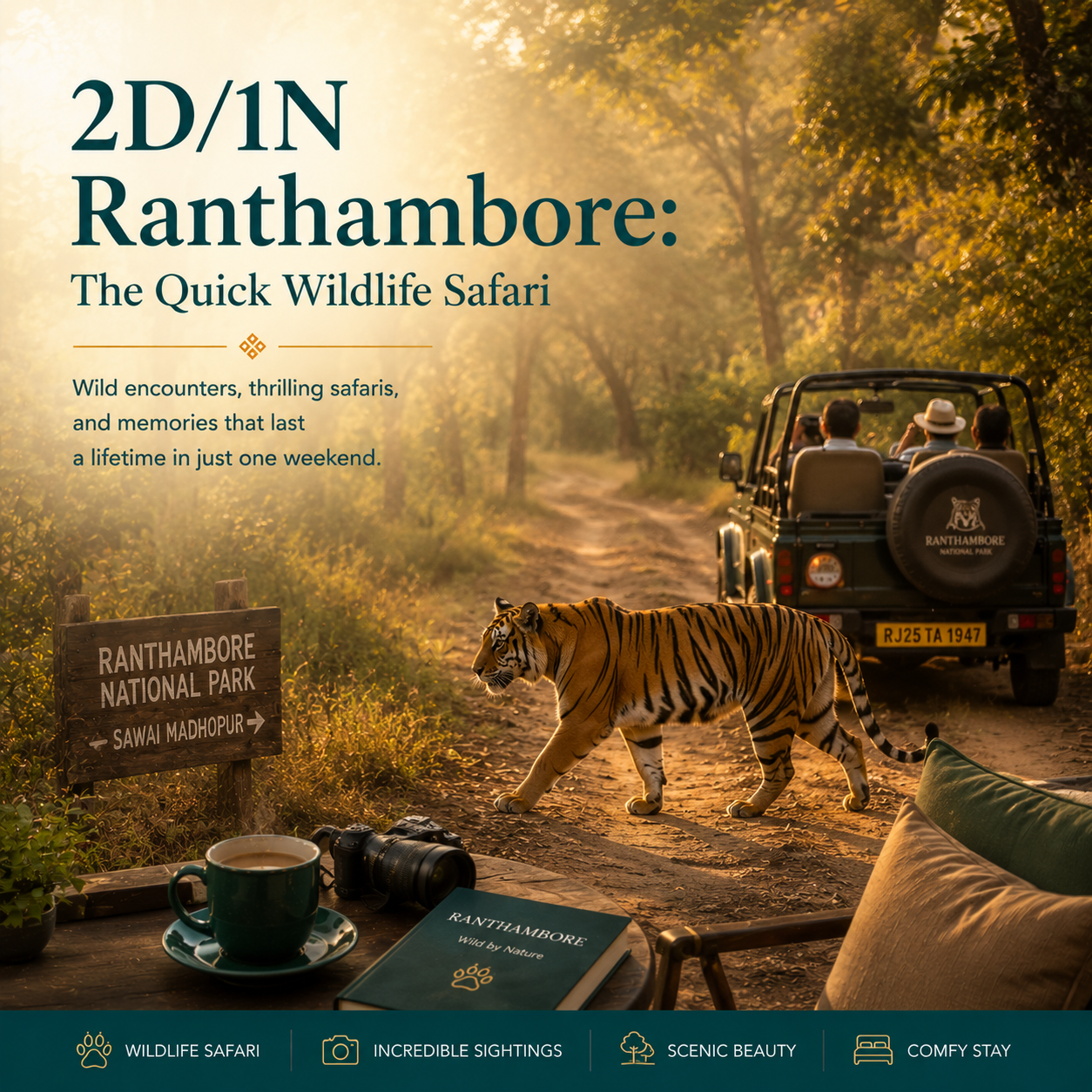 2D/1N Ranthambore: The Quick Wildlife Safari preview