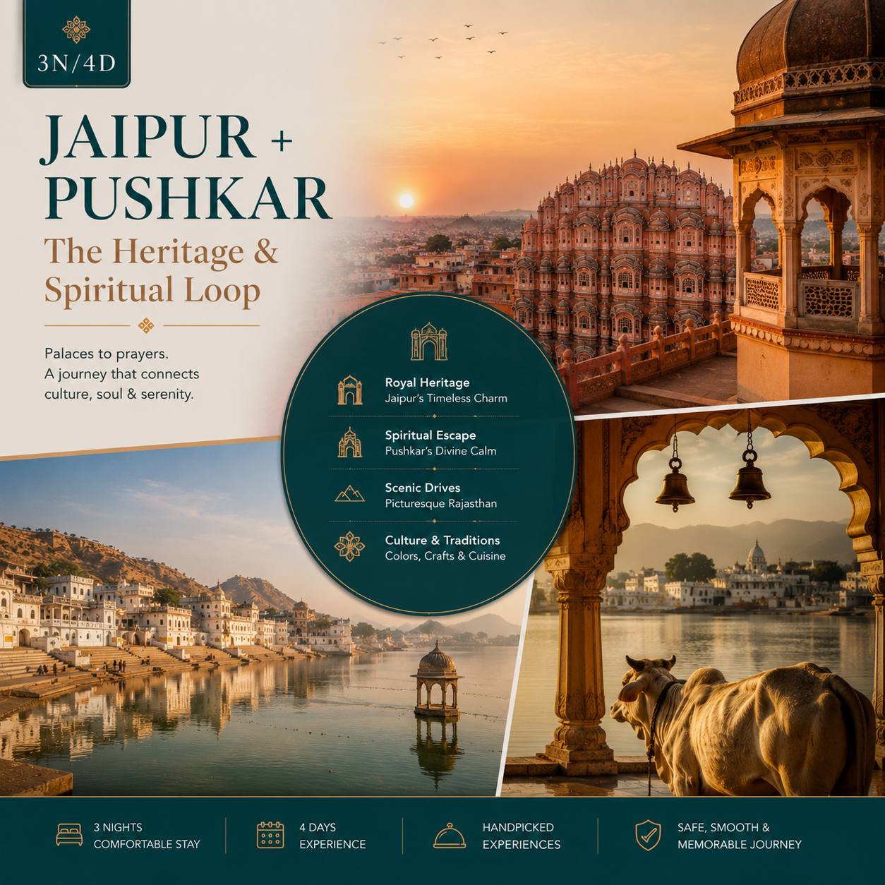 3N/4D Jaipur + Pushkar: The Heritage & Spiritual Loop preview