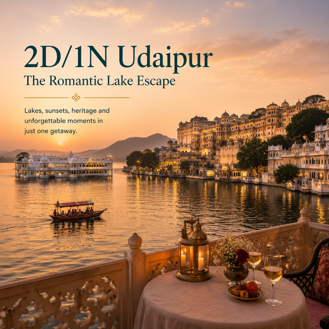 2D/1N Udaipur: The Romantic Lake Escape preview