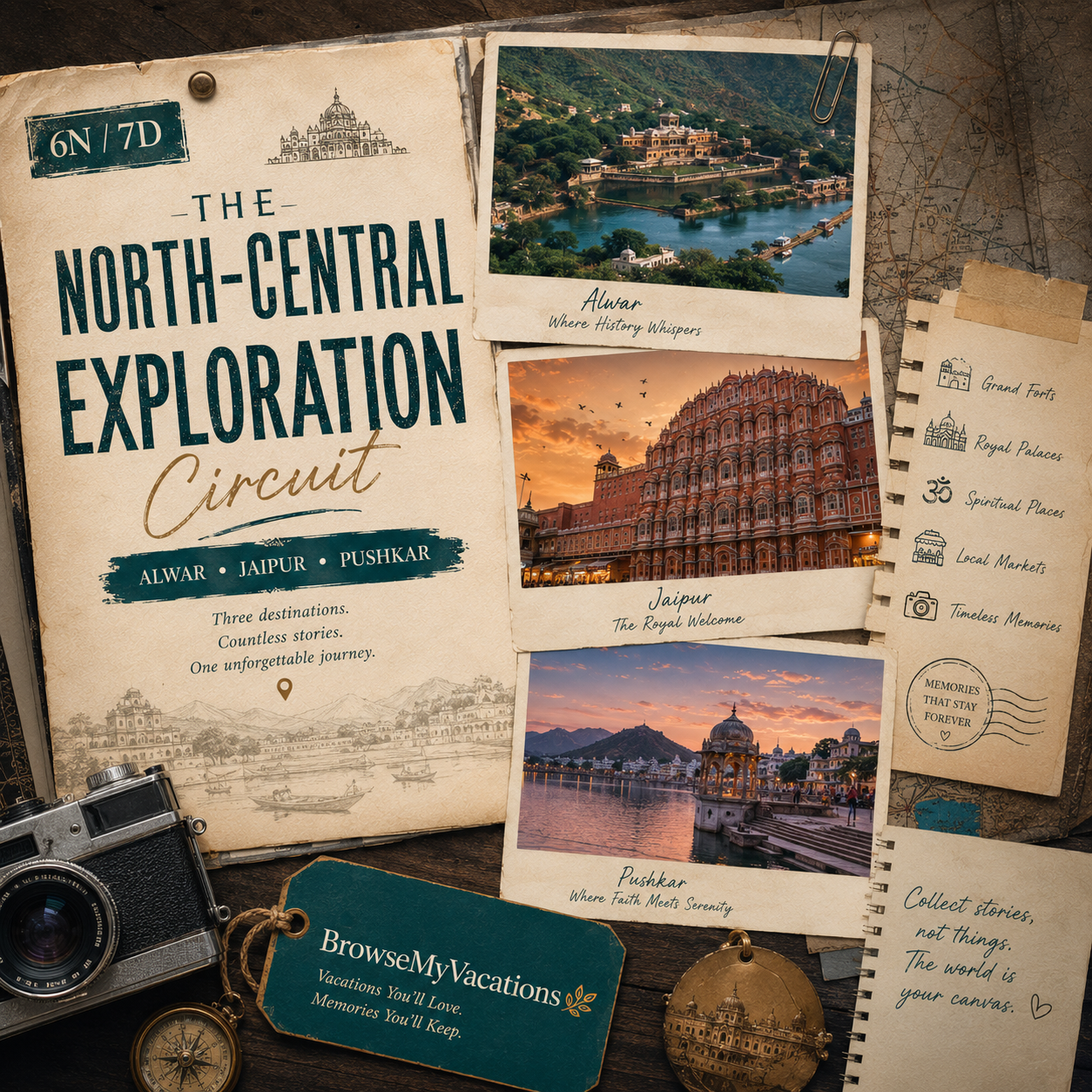 6N/7D Alwar + Jaipur + Pushkar: The North-Central Exploration Circuit preview