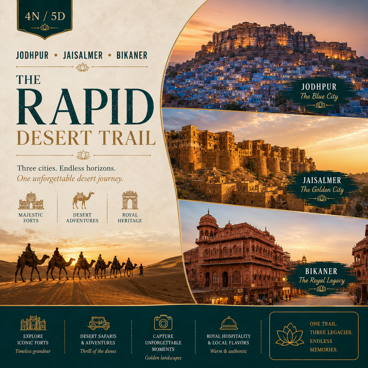 4N/5D Jodhpur + Jaisalmer + Bikaner: The Rapid Desert Trail preview