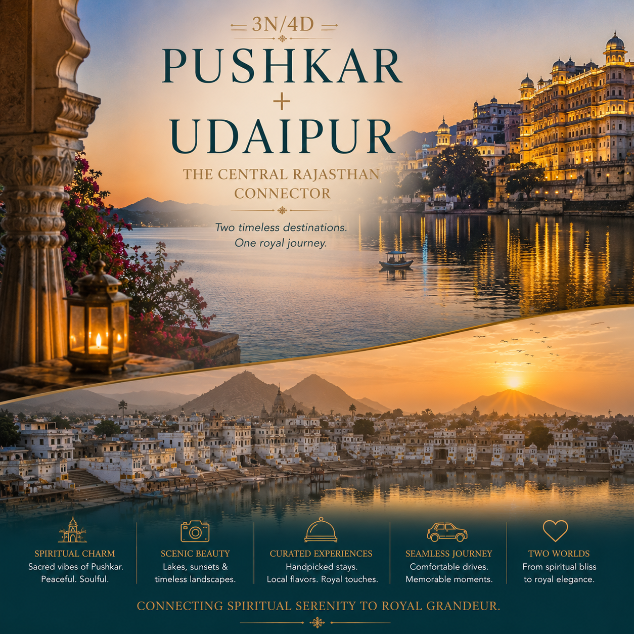 3N/4D Pushkar + Udaipur: The Central Rajasthan Connector preview