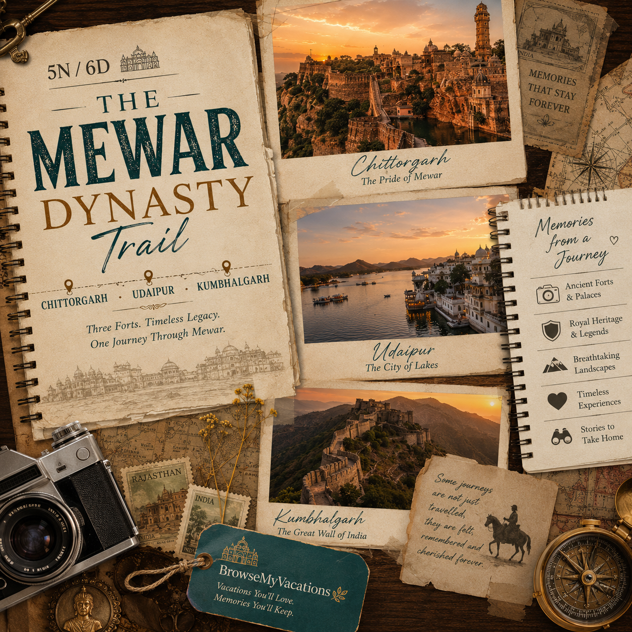 5N/6D Chittorgarh + Udaipur + Kumbhalgarh: The Mewar Dynasty Trail preview