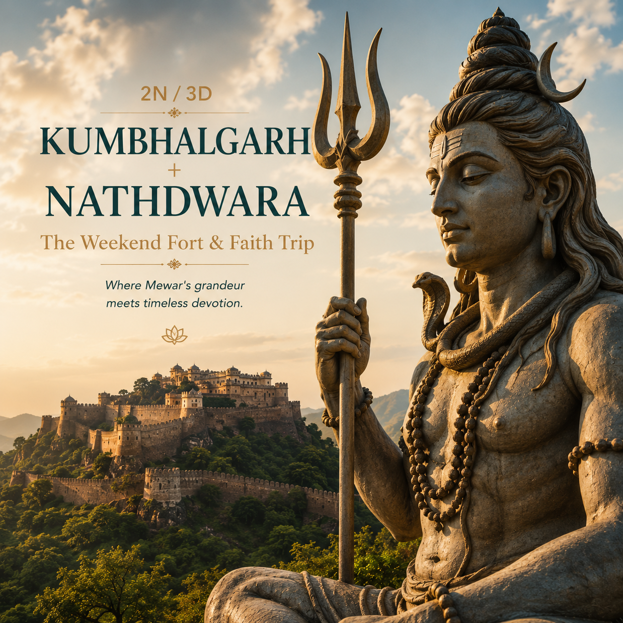 2N/3D Kumbhalgarh + Nathdwara: The Weekend Fort & Faith Trip preview