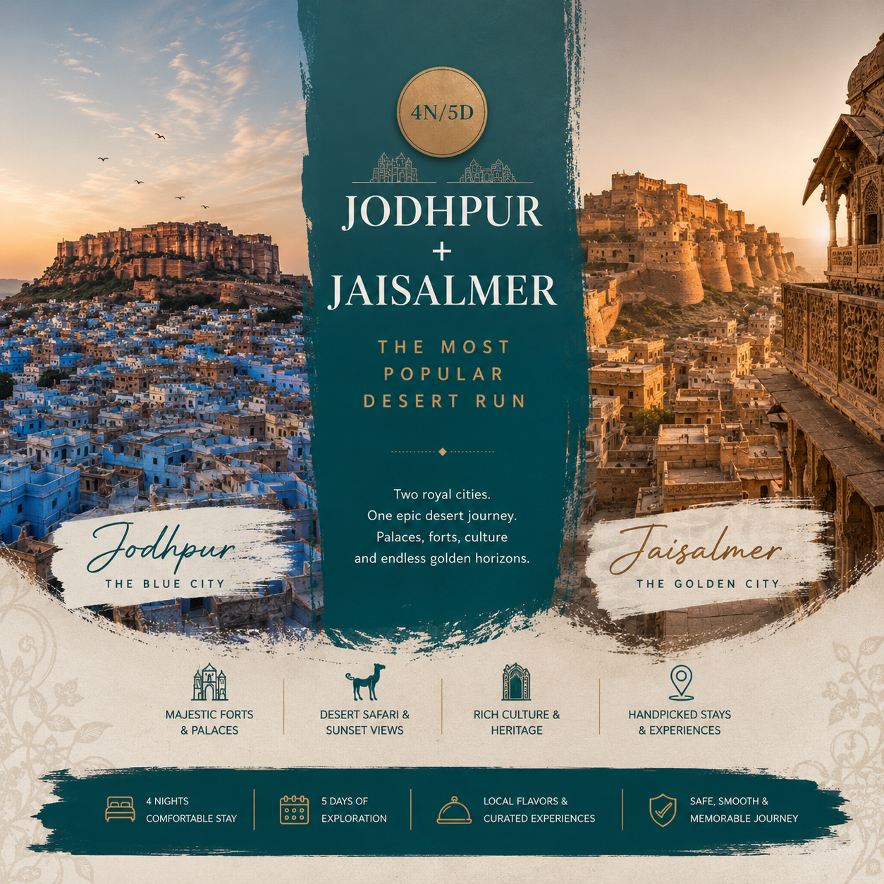 4N/5D Jodhpur + Jaisalmer: The Most Popular Desert Run preview