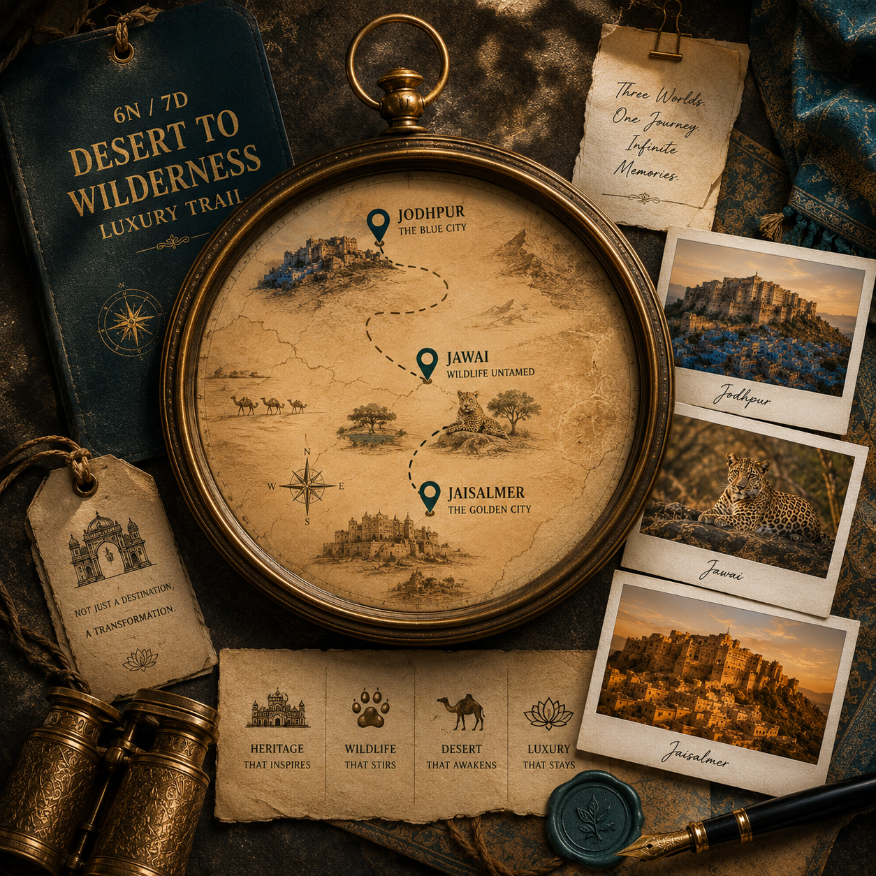 6N/7D Jodhpur + Jawai + Jaisalmer: Desert to Wilderness Luxury Trail preview