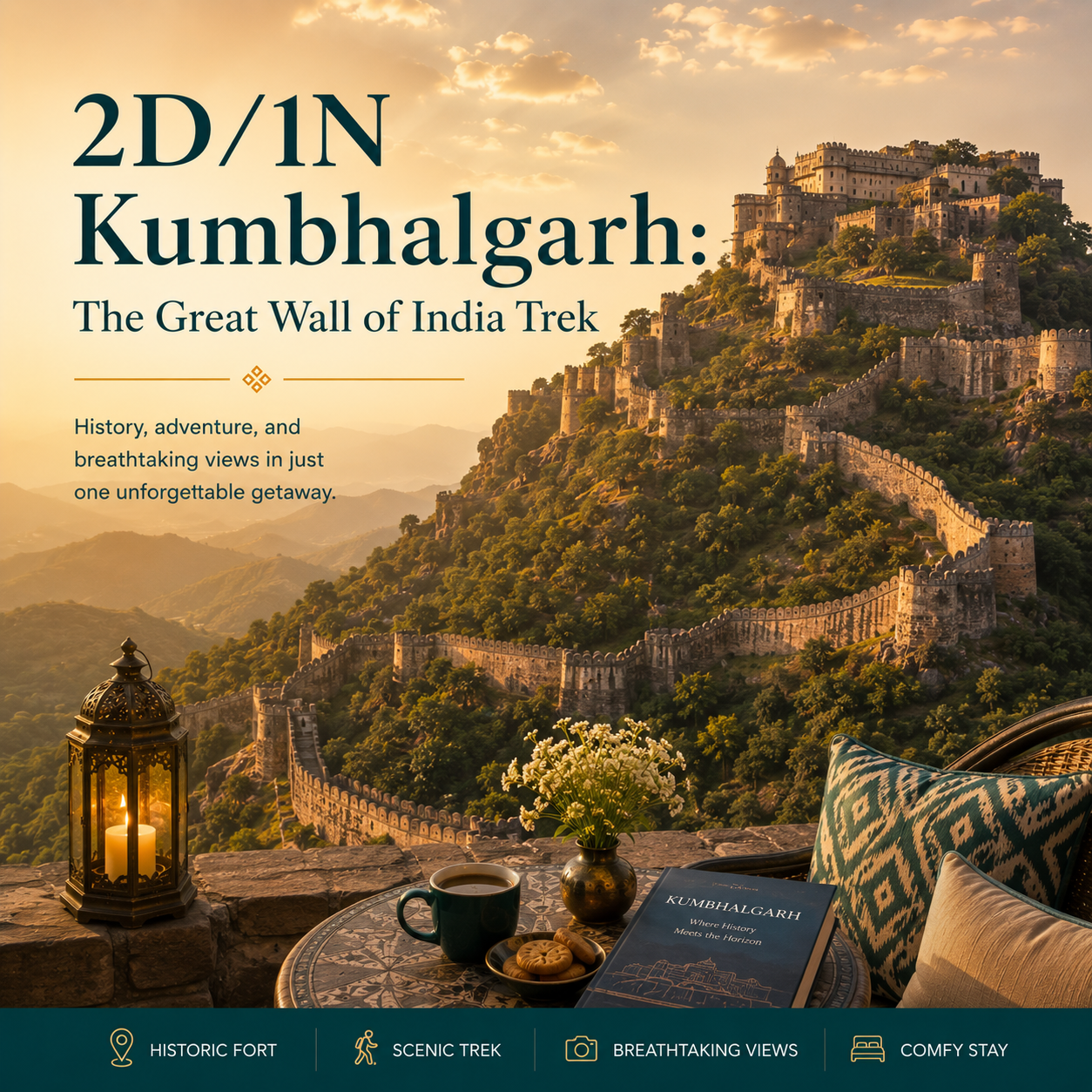 2D/1N Kumbhalgarh: The Great Wall of India Trek preview