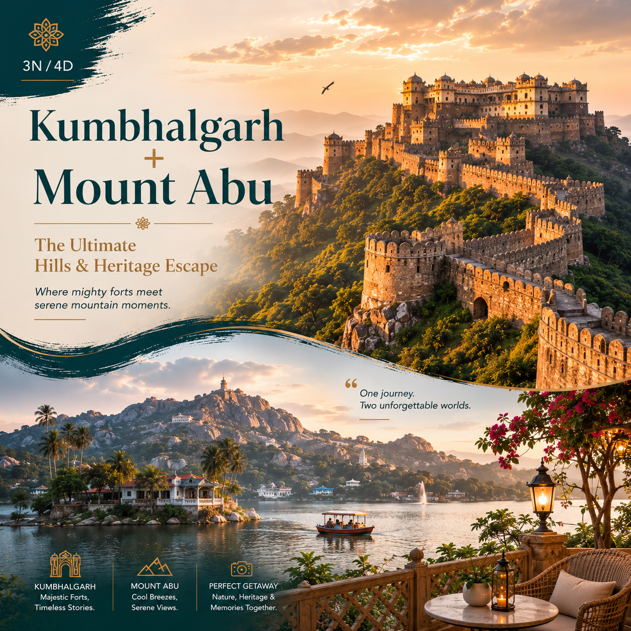 3N/4D Kumbhalgarh + Mount Abu: The Ultimate Rajasthan Hill Station Run preview