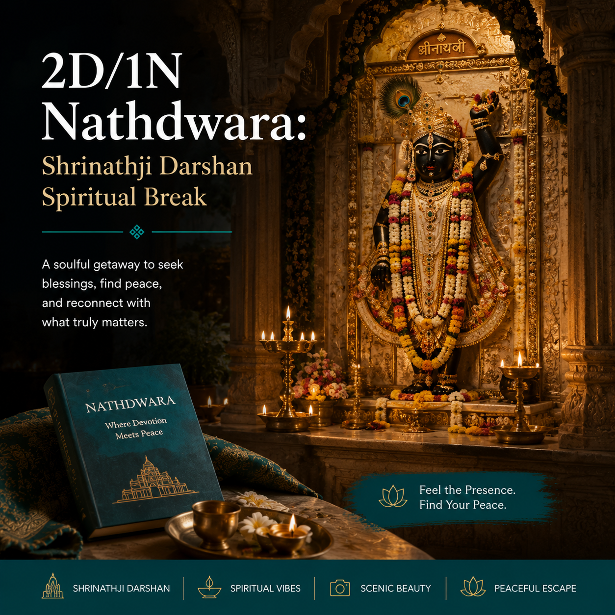 2D/1N Nathdwara: Shrinathji Darshan Spiritual Break preview