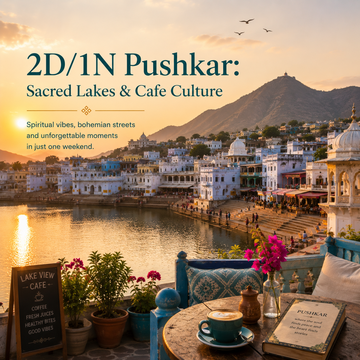 2D/1N Pushkar: Sacred Lakes & Cafe Culture preview