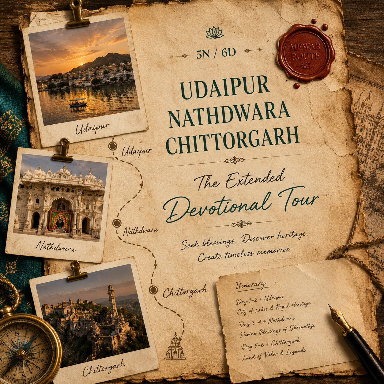 5N/6D Udaipur + Nathdwara + Chittorgarh: The Extended Devotional Tour preview