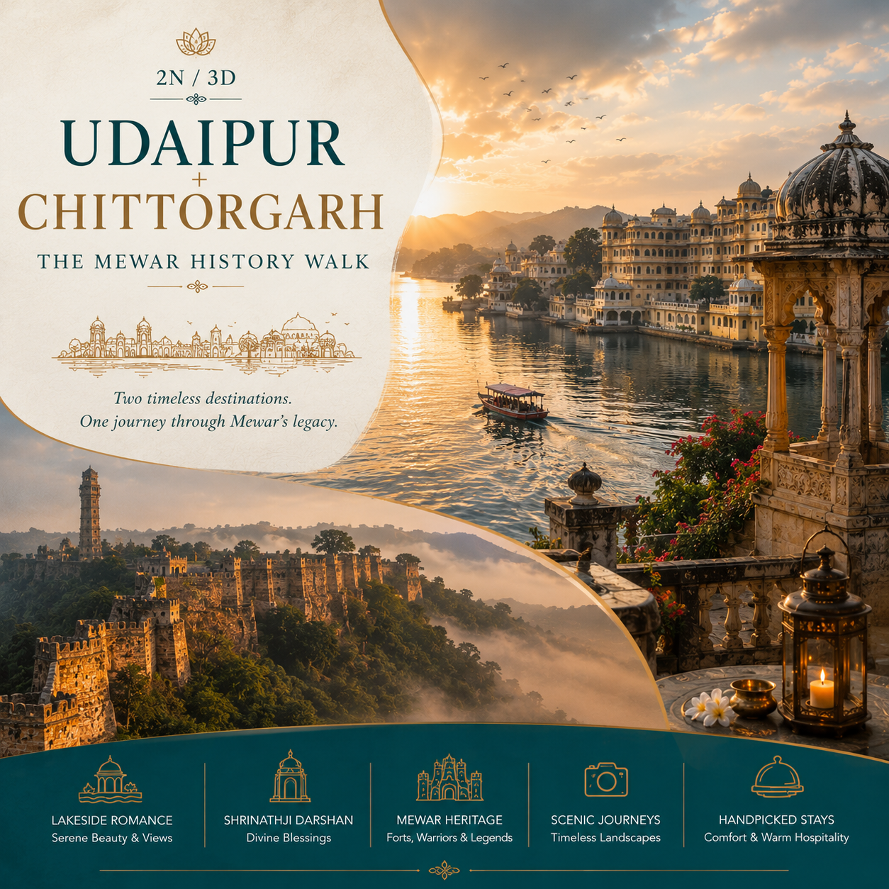 2N/3D Udaipur + Chittorgarh: The Mewar History Walk preview