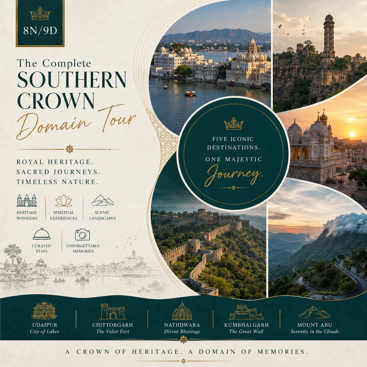 8N/9D Udaipur + Chittorgarh + Nathdwara + Kumbhalgarh + Mount Abu: The Complete preview