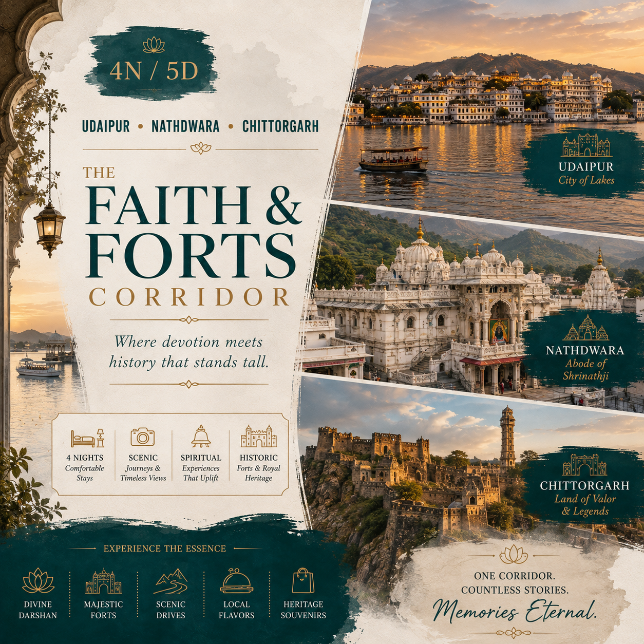 4N/5D Udaipur + Nathdwara + Chittorgarh: The Faith & Forts Corridor preview