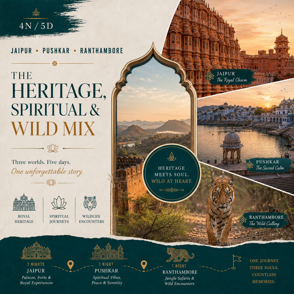 4N/5D Jaipur + Pushkar + Ranthambore: The Heritage, Spiritual & Wild Mix preview