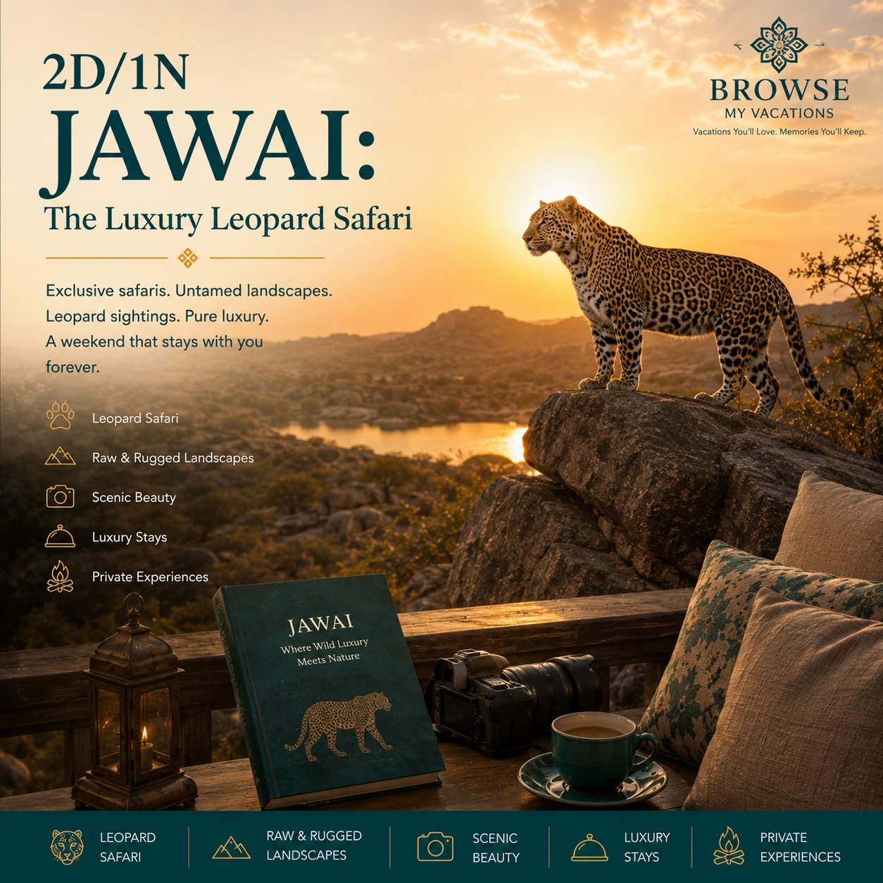 2D/1N Jawai: The Luxury Leopard Safari preview